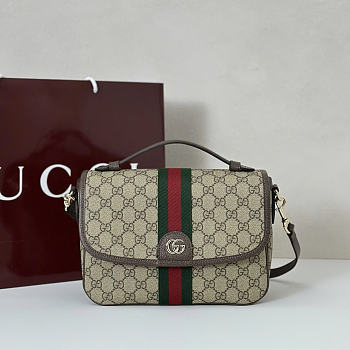 Gucci Ophidia medium top handle bag size 24x11.5x17cm