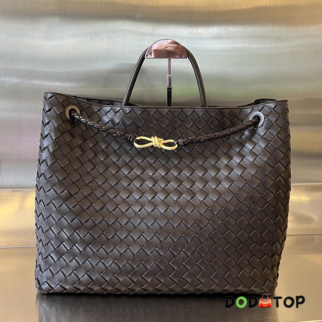 Bottega Veneta Andiamo chocolate color bag size 45x22x34cm - 1