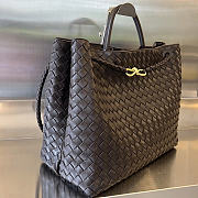 Bottega Veneta Andiamo chocolate color bag size 45x22x34cm - 5