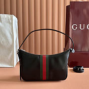 Gucci Lunette small shoulder bag black size W 22 cm x H 13 cm x D 3 cm - 6