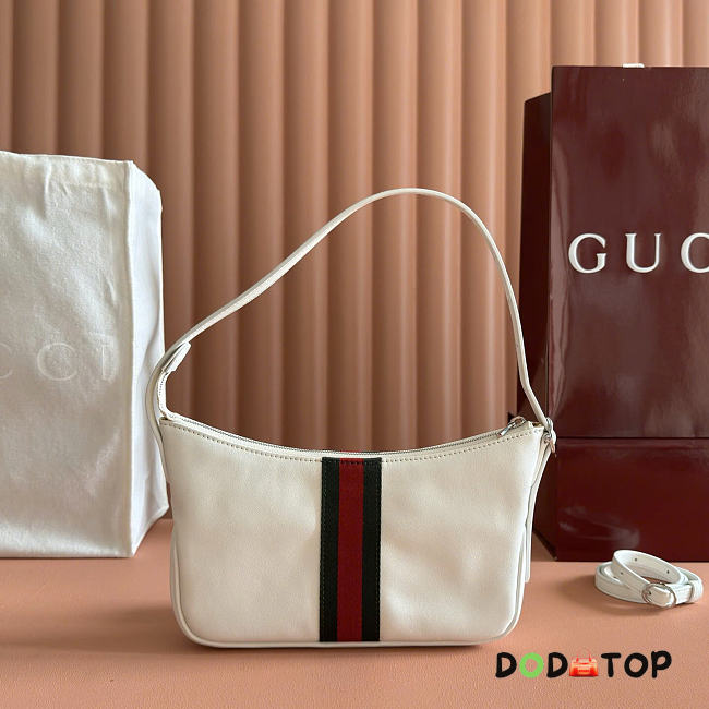 Gucci Lunette small shoulder bag white size W 22 cm x H 13 cm x D 3 cm - 1