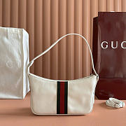 Gucci Lunette small shoulder bag white size W 22 cm x H 13 cm x D 3 cm - 1