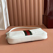 Gucci Lunette small shoulder bag white size W 22 cm x H 13 cm x D 3 cm - 4
