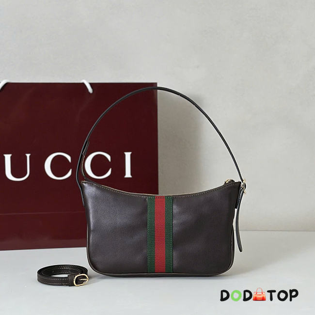 Gucci Lunette small shoulder bag brown size W 22 cm x H 13 cm x D 3 cm - 1
