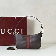 Gucci Lunette small shoulder bag brown size W 22 cm x H 13 cm x D 3 cm - 4