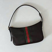 Gucci Lunette small shoulder bag brown size W 22 cm x H 13 cm x D 3 cm - 3