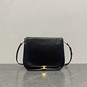 CELINE BAG BLACK SOFT TRIOMPHE BESACE IN SUPPLE SHINY LAMBSKIN SIZE 34 x 25 x 13 CM - 1