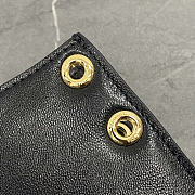 CELINE BAG BLACK SOFT TRIOMPHE BESACE IN SUPPLE SHINY LAMBSKIN SIZE 34 x 25 x 13 CM - 3