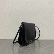 CELINE BAG BLACK SOFT TRIOMPHE BESACE IN SUPPLE SHINY LAMBSKIN SIZE 34 x 25 x 13 CM - 2