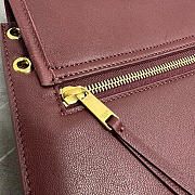 CELINE BAG SOFT TRIOMPHE BESACE IN SUPPLE SHINY LAMBSKIN SIZE 34 x 25 x 13 CM - 2