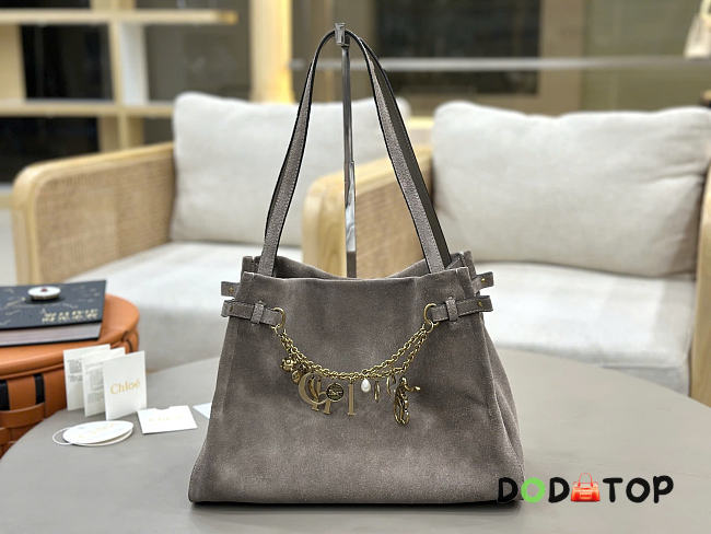 Chloe Suede Hobo Bag size 34x25x17cm - 08 - 1