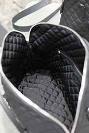YSL ES Giant Travel Bag Black silver lock Size 56×50×19cm - 6