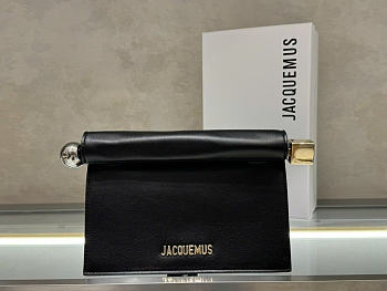 Jacquemus Rond Carré Clutch black size 27.7x13x17cm