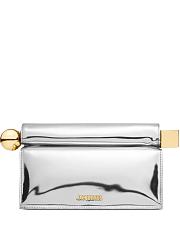 Jacquemus Rond Carré Clutch silver size 27.7x13x17cm - 1