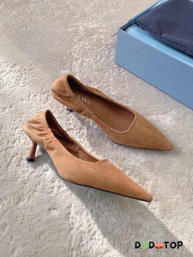 Prada suede pointed-toe pumps heels 5cm - 1