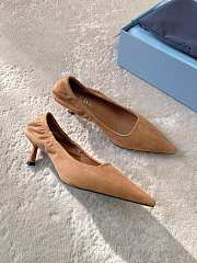 Prada suede pointed-toe pumps heels 5cm - 5