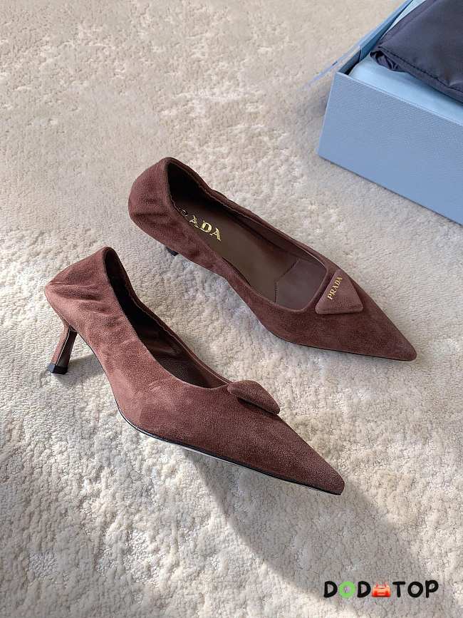 Prada suede pointed-toe pumps heels 5cm - 02 - 1