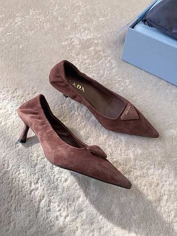 Prada suede pointed-toe pumps heels 5cm - 02