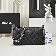Chanel Hobo black bag size 12x21x5.5cm - 1