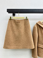 Miumiu Peter Pan Collar Jacket with Pencil Skirt  - 5