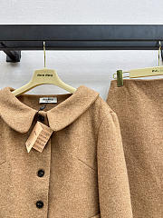 Miumiu Peter Pan Collar Jacket with Pencil Skirt  - 3