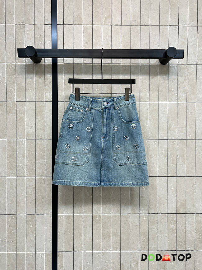 LV Denim mini skirt - 1