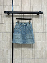 LV Denim mini skirt - 1