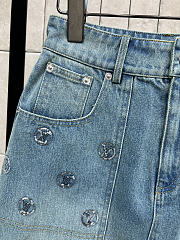 LV Denim mini skirt - 3