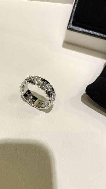 Chanel coco ring silver