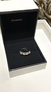 Chanel coco ring silver - 4