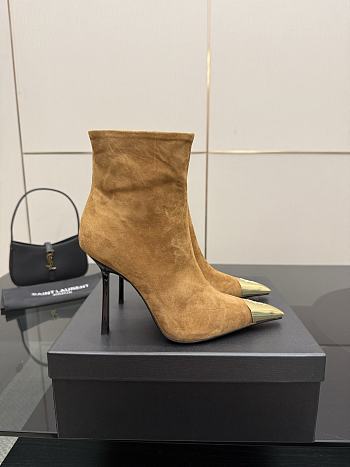 YSL boots Suede heels 11cm