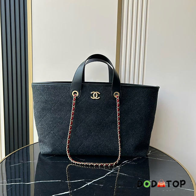 Chanel shopping Tote Bag black 45x28x17cm - 1
