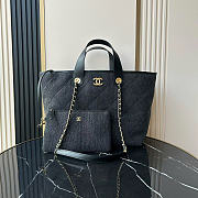 Chanel shopping Tote Bag black 45x28x17cm - 01 - 1