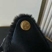 Chanel 25 Handbag black Fur 30x26x14cm - 4