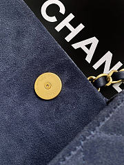 Chanel Flap Bag blue suede size 24x17x7cm - 3