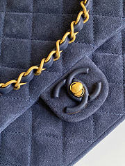 Chanel Flap Bag blue suede size 24x17x7cm - 2