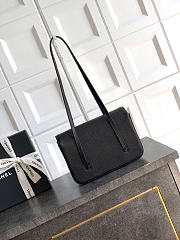 Chanel Small Flap Bag Jennie Black Calfskin Gold 22x15x7cm - 3