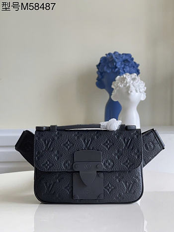 Louis Vuitton S Lo Sling  Monogram Taurillon black size 21 x 15 x 4cm