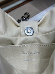 Dior Small Bow Bag White Clover Embroidered 26x16x10cm - 3