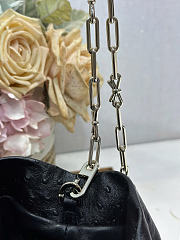 Dior Small Bow Bag Black Clover Embroidered 26x16x10cm - 6