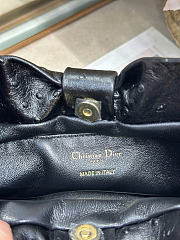 Dior Small Bow Bag Black Clover Embroidered 26x16x10cm - 2