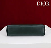 Dior Small Bow Bag Green Clover Embroidered 26x16x10cm - 2