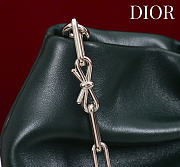 Dior Small Bow Bag Green Clover Embroidered 26x16x10cm - 5