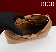 Dior Small Bow Bag brown Clover Embroidered 26x16x10cm - 4