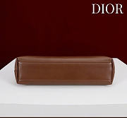 Dior Small Bow Bag Tan Clover Embroidered 26x16x10cm - 5