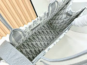 Dior Book Tote with Strap gray bag size 36x27x16cm - 5