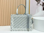 Dior Book Tote with Strap gray bag size 36x27x16cm - 3