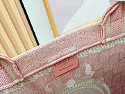Dior Book Tote with Strap pink bag size 41x14x32cm - 2