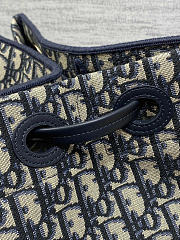 Dior Medium Shopping Bag Blue Dior Oblique Jacquard size 27x19x13.5cm - 6