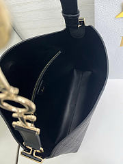 Dior Small Vertical Dior Trianon Bag with Chain size 31x27x8cm - 4